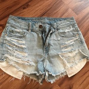 Women's high rise jean shorts